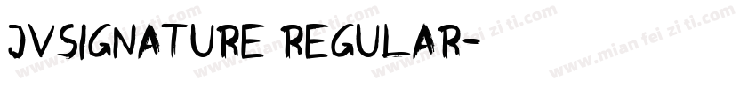 JVSignature Regular字体转换